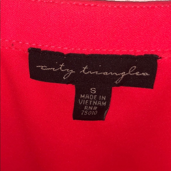 City Triangles Orange One Shoulder Dance Dress - Picture 8 of 8